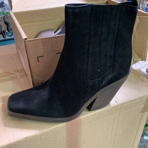Vince Camuto Ackella Bootie in Black Suede